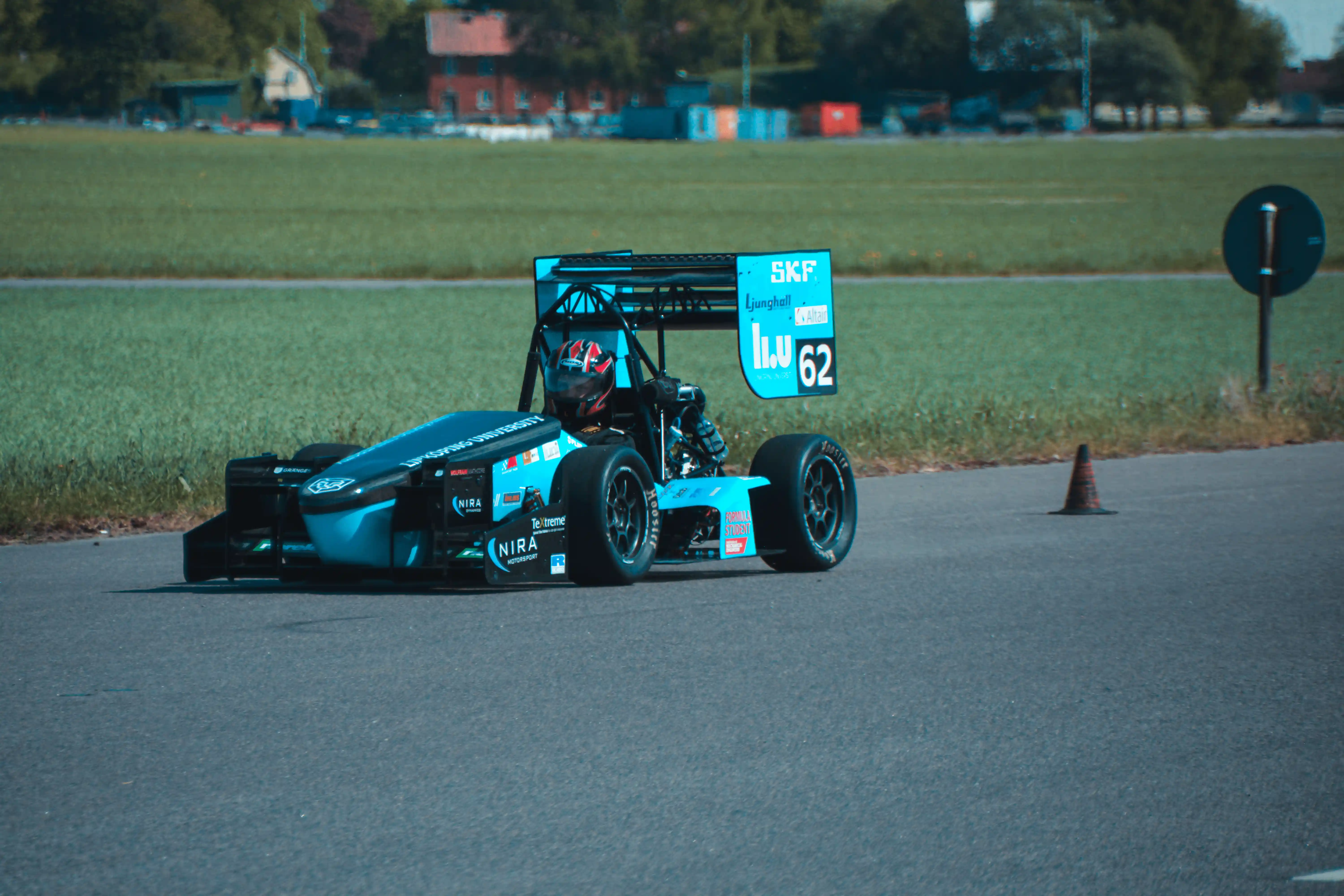 ER17 race car during testing
